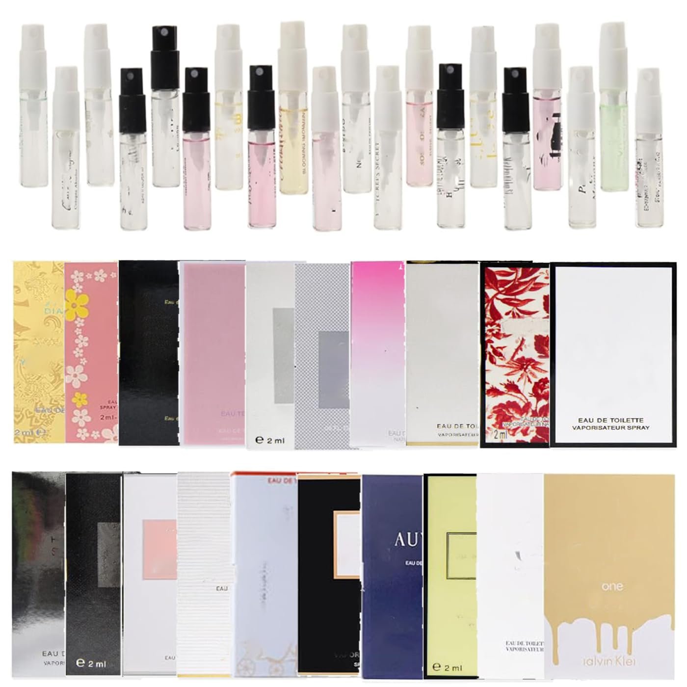 20 Piece Designer Fragrance Samples, Women’s Designer Fragrance Sampler Collection, Luxury High-End Perfume Vials for Women, Mini Perfume Samples Gift for Girlfriend, Wife, or Mother