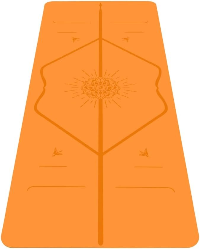 Liforme Special Yoga Mat – Free Yoga Bag Included – Patented Alignment System, Warrior-like Grip, Non-slip, Eco-friendly, Sweat-Resistant, Long, Wide, 4.2mm thick mat for comfort