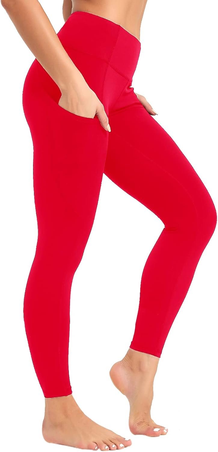 SP3LOPS Yoga Pants with Pockets for Women High Waisted Tummy Control Women’s Buttery Soft Yoga Workout Leggings Running Pants