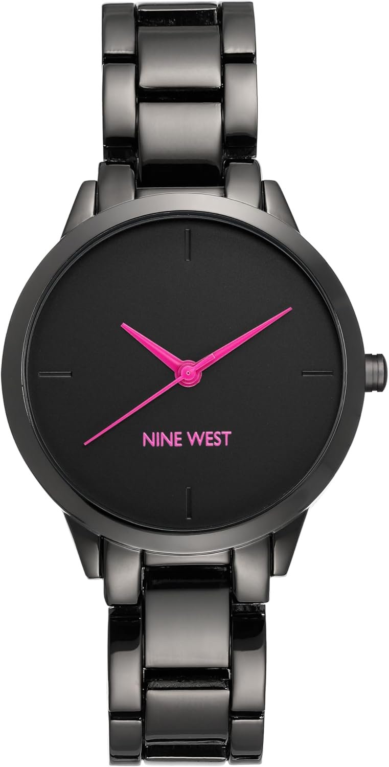 Nine West Women’s Gunmetal Bracelet Watch