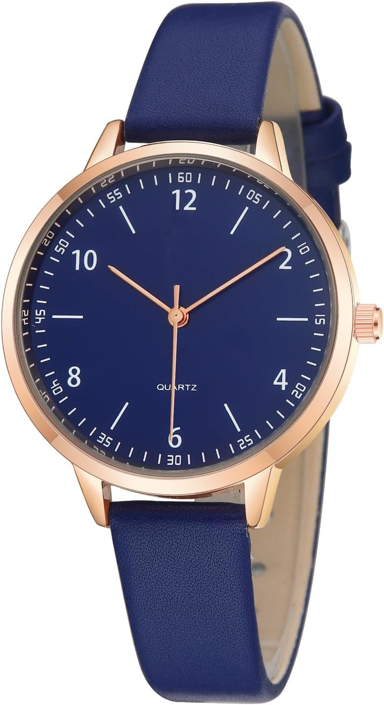 Women’s Dainty Analog Leather Dress Watch for Small Wrists, Ladies Waterproof Watches for Women, Reloj para Mujer