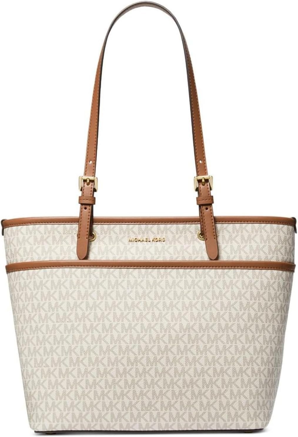Michael Kors Winston Medium Top-Zip Pocket Tote Bag