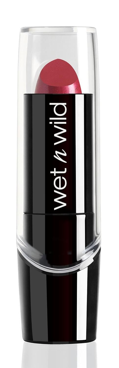 wet n wild Silk Finish Lipstick, Hydrating Rich Buildable Lip Color, Formulated with Vitamins A,E, & Macadamia for Ultimate Hydration, Cruelty-Free & Vegan – Just Garnet