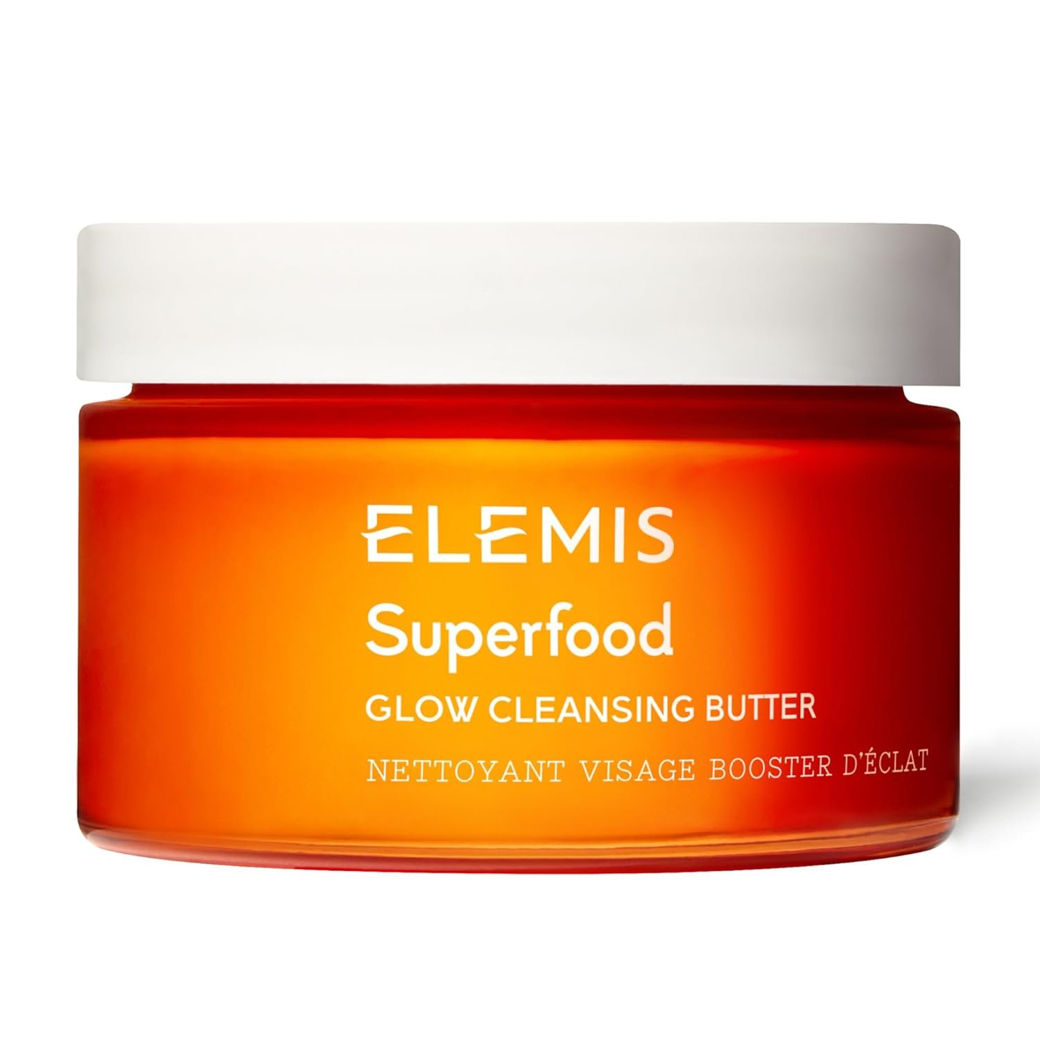 ELEMIS Superfood AHA Glow Cleansing Butter, Daily Facial Cleanser/Mask Removes Makeup, Cleanses & Helps to Brighten, Nourish, and Hydrate Skin