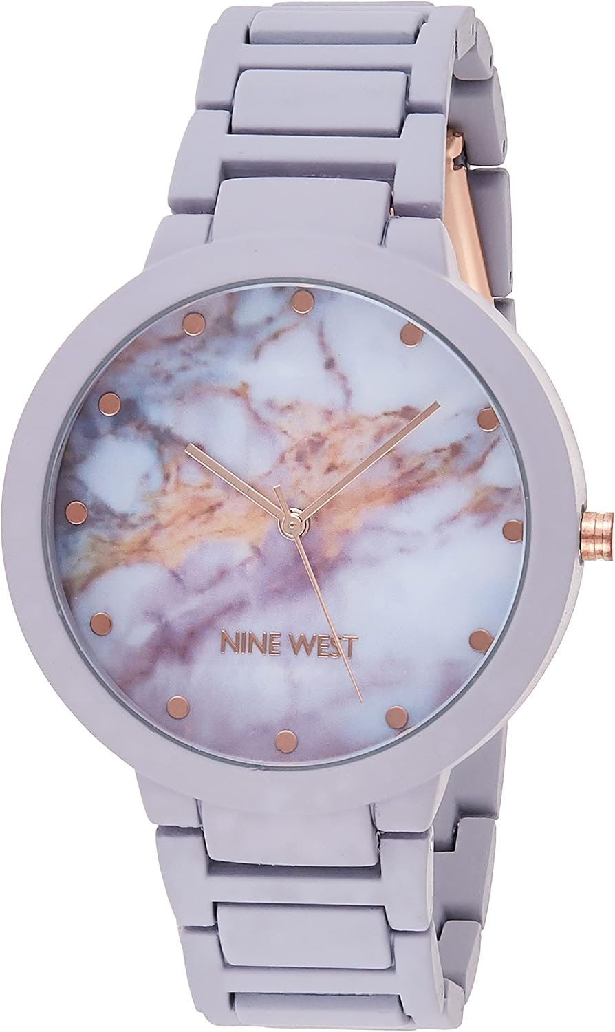 Nine West Women’s Rubberized Bracelet Watch