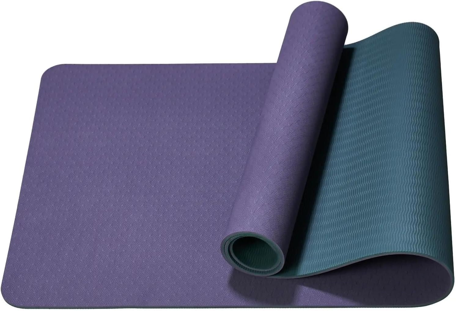 Non-Slip TPE Yoga Mat 72″x24″ – Extra Long Pilates & Exercise Mat for Hot Yoga, HIIT, and Floor Workouts – Lightweight, Eco-Friendly Fitness Mat for Women & Men