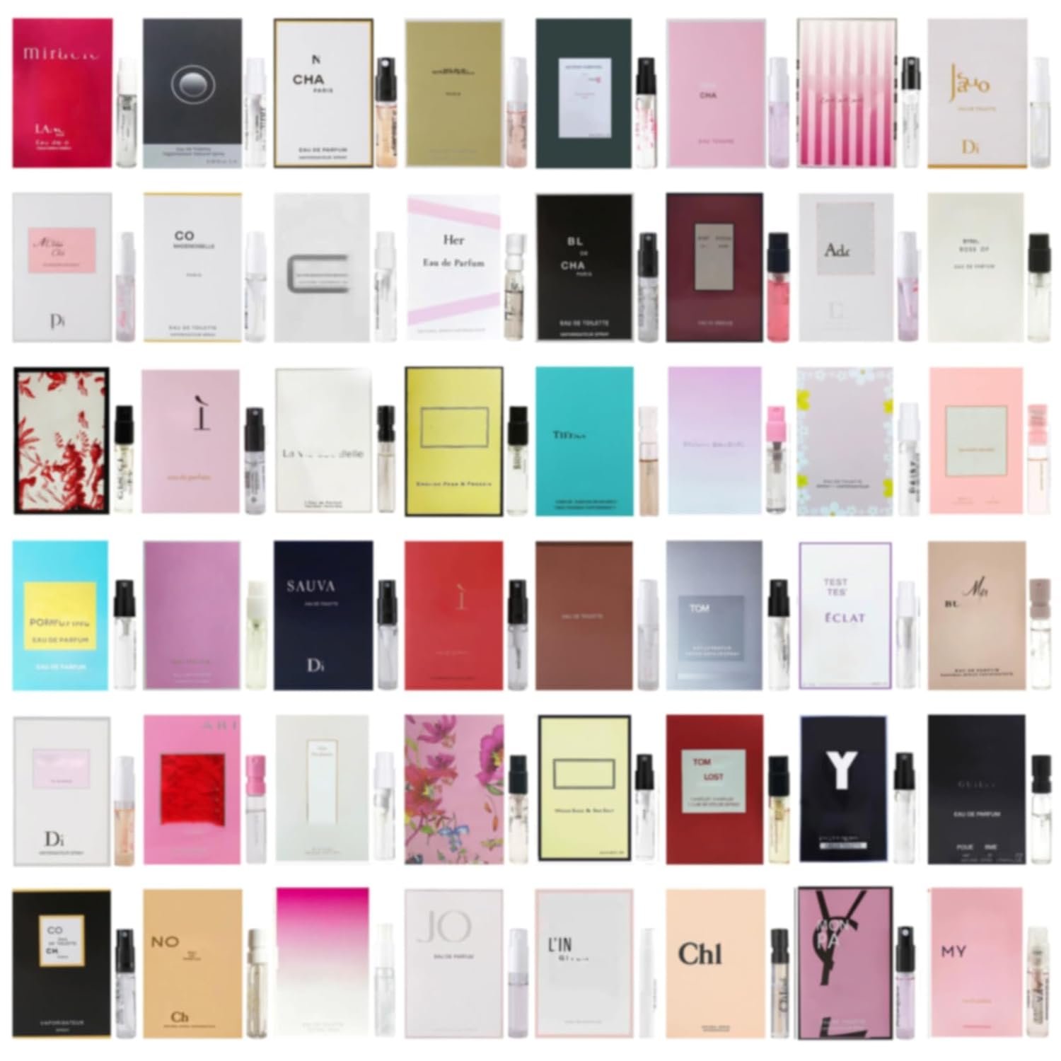 Designer Perfume Sampler Set for Women Popular High End Fragrance Samples (Random 12 Pcs)