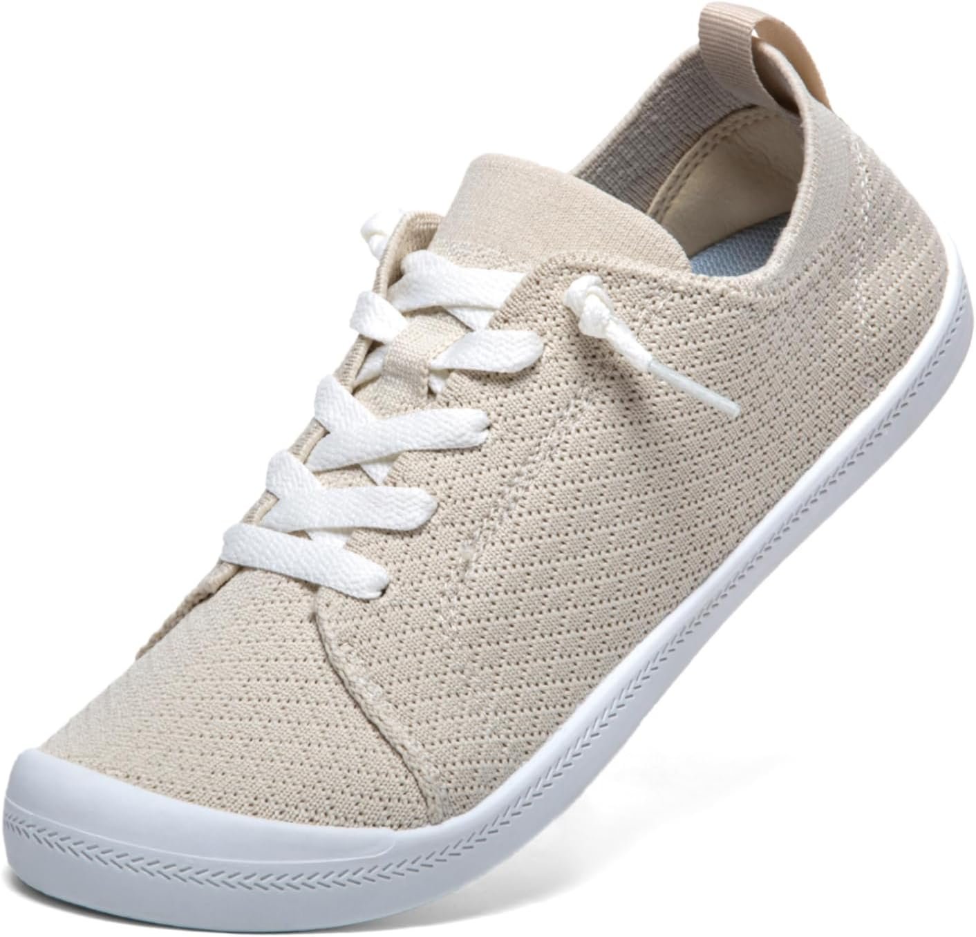 Women’s Low top Pull On Arch Support Loafer, Soft Comfort Casual Barefoot Walking Shoes,Breathable Stretchy Mesh Lightweight Non-Slip Fashion Sneakers