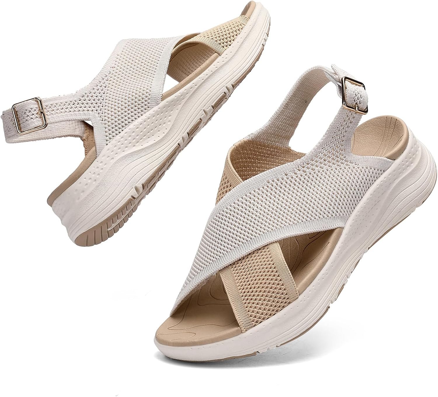 Womens Orthopedic Sandals Ladies Recovery Sport Outdoor Adjustable Strap Sandals with Comfortable Plantar Fasciitis Arch Support