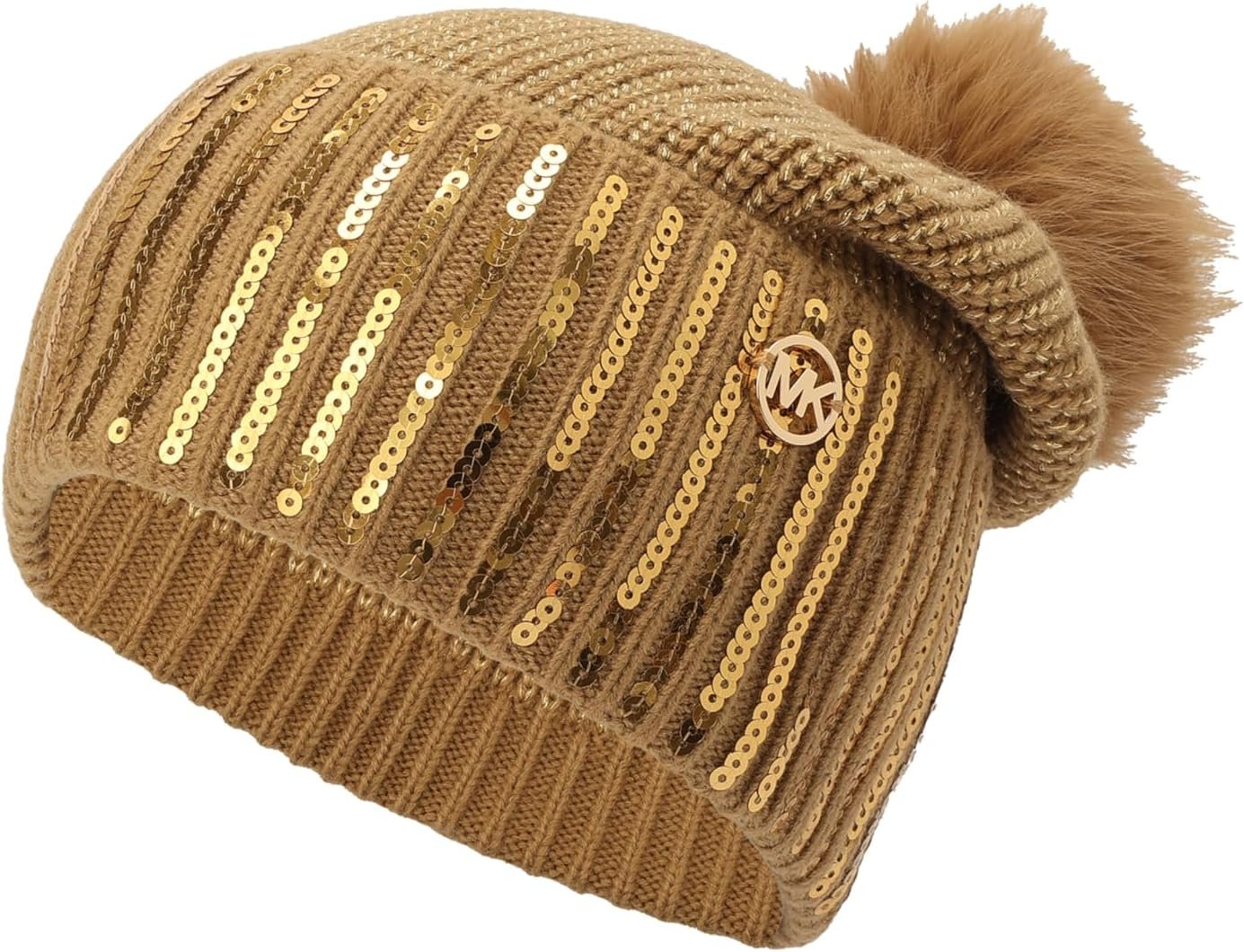 Michael Kors Womens Sequin Cuff Hat