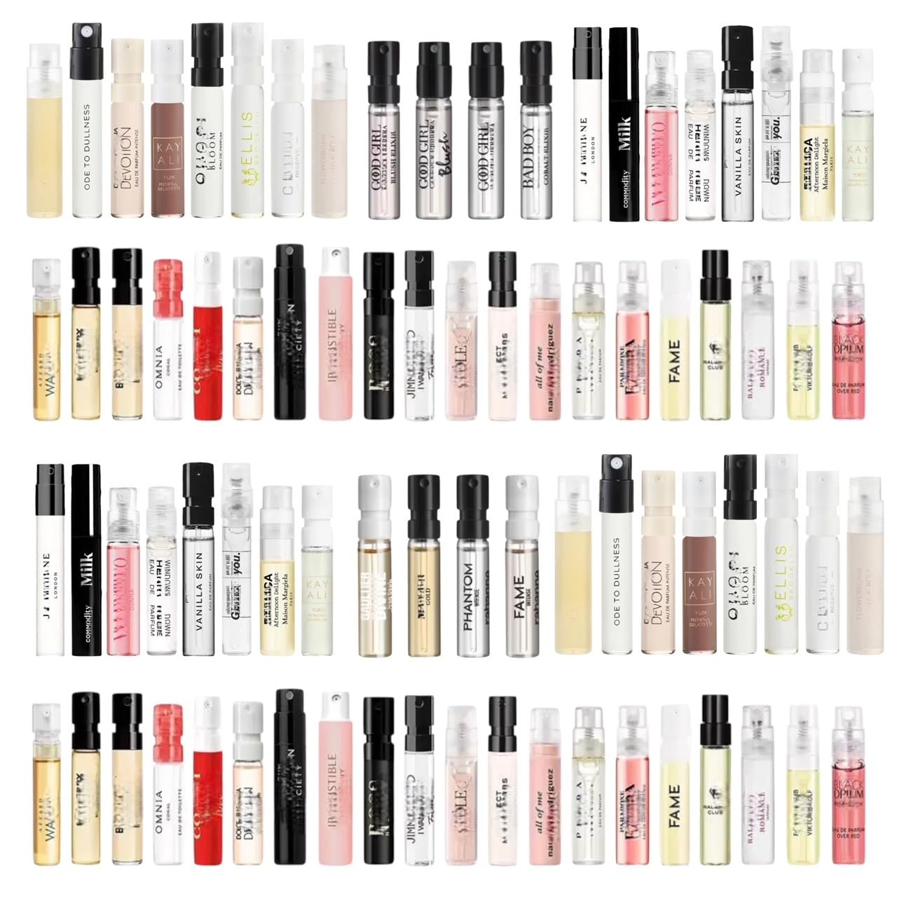 10 Piece Designer Fragrance Samples, Women’s Designer Fragrance Sampler Collection, Luxury High-End Perfume Vials for Women,