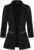 Genhoo Women’s Long Sleeve Blazer Open Front Cardigan Jacket Work Office Blazer with Zipper Pockets