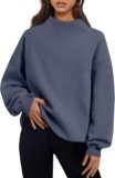 Trendy Queen Womens Oversized Sweatshirts Turtleneck Pullover Long Sleeve Hoodies Tops Fall Fashion Outfits 2025 Clothes