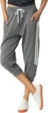 SPECIALMAGIC Women’s Capri Pants Cropped Joggers with Pockets Elastic Waist Drawstring Capri Sweatpants