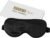 ZIMASILK Adjustable 100% 22 Momme Mulberry Silk Sleep Mask for Sleeping, Filled with Premium Mulberry Silk, Softest & Breathable Blackout Eye Sleeping Mask (Black)