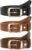 SUOSDEY 3 Pack FashionWomen Belts for Jeans Dresses Pants Ladies Leather Waist Belt with Elegant Buckle, Width 1.3″