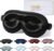ZIMASILK Adjustable 22 Momme 100% Pure Mulberry Silk Sleep Mask, 3D Contoured Cup Eye Mask for Sleeping, Super Soft Breathable Blindfold, Perfect Blocks Light for Sleeping (Black)