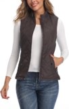 Argstar Women’s Vest, Quilted Lightweight Zip Pockets Padded Gilet (XS-2XL)