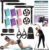 Pilates Bar Kit with Resistance Bands, Multifunctinal Exercise Bar with Ab Roller for Pilates/Abs/Weight Loss, Portable Home Gym Pilates bar kit for Full Body Training Women