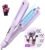 Hair Crimpers and Wavers with Cool Airflow Styling, Beach Waver Curling Iron with 4 Adjustable Curl, Anti-Scald Crimper Hair Tool for Women, 8s Smart Timer, Fast Heating, 100 Million Ions, LCD